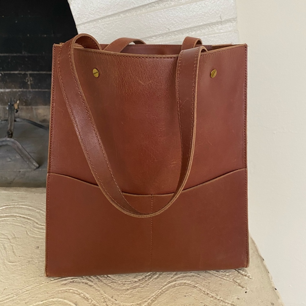 Madewell leather tote